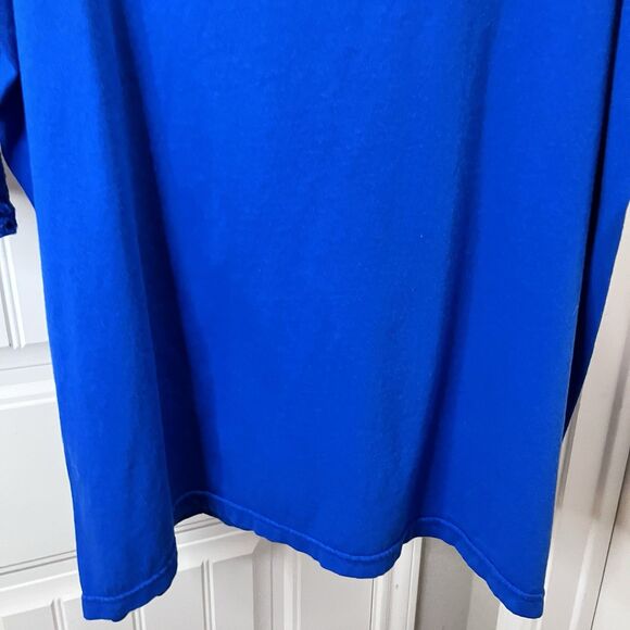 CopaCabana Blue Short Crochet Sleeves Tunic Top Beachy Coastal Womens Size 2/3XL - Picture 7 of 8